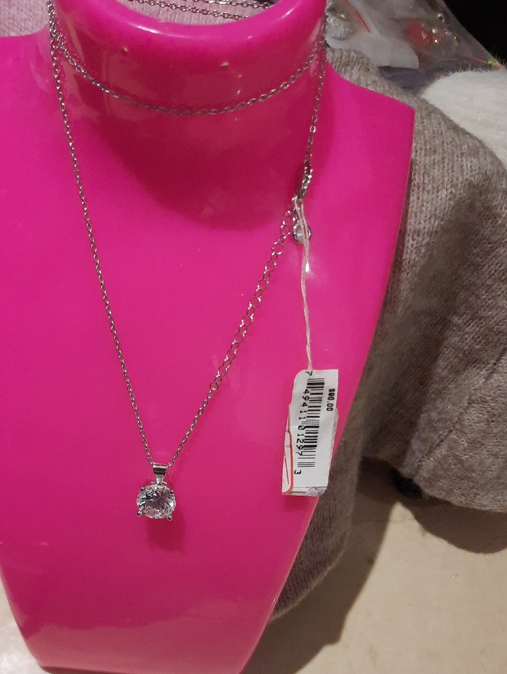 NWT AUTHENTIC CRISLU WEDDING 2CTTW SOLITARE NECKLACE SOLID STERLING SILVER